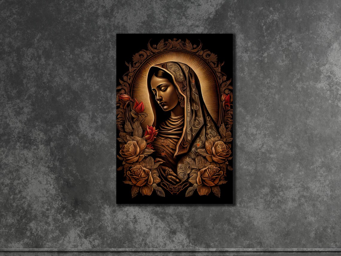 Virgin Of Guadalupe Religious Art Print, Home Decor - Image 3