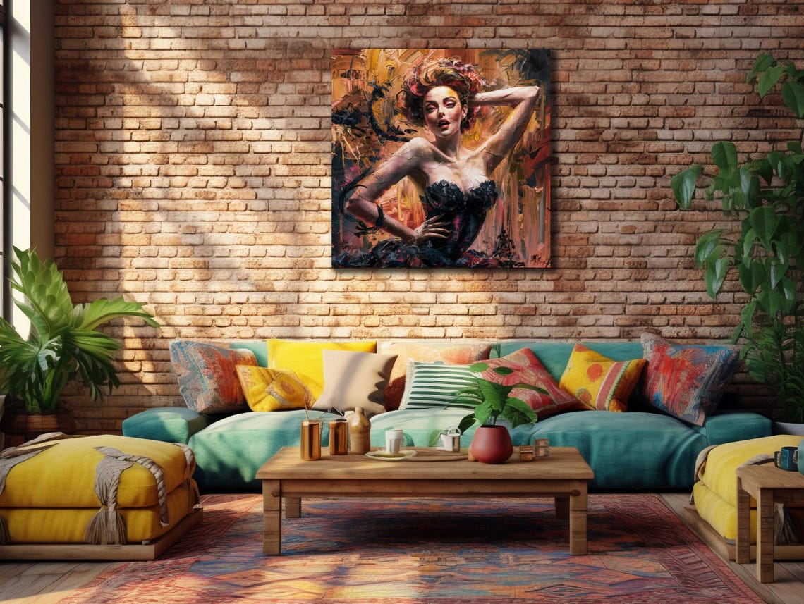 Woman Prints Vintage Girl Painting Art Wall Hanging House Gift Ideas Bedroom Wall Decor Girl Wall Art Beautiful Woman Poster