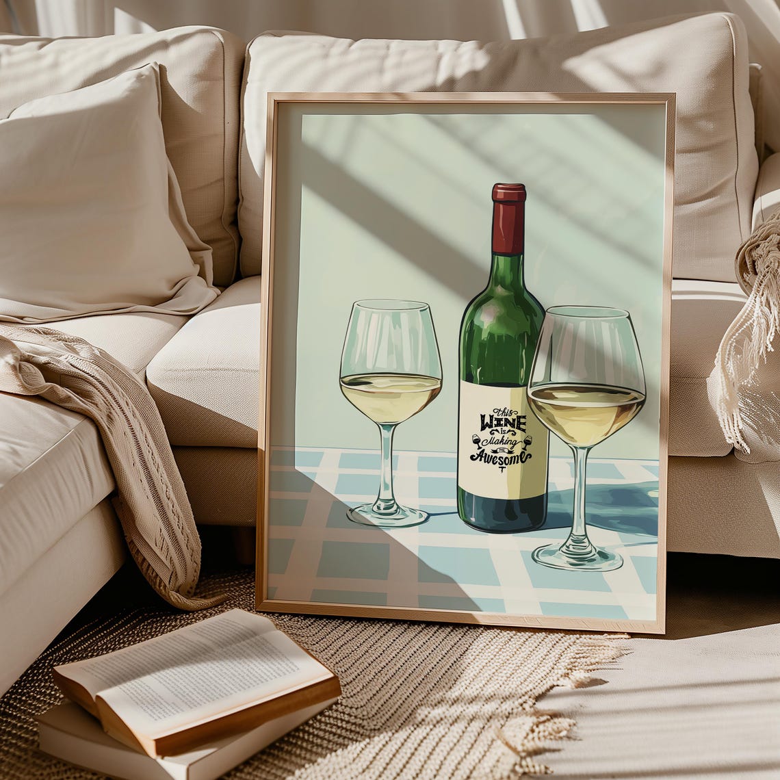 Fun Wine Contemporary Travel Poster - Image 4
