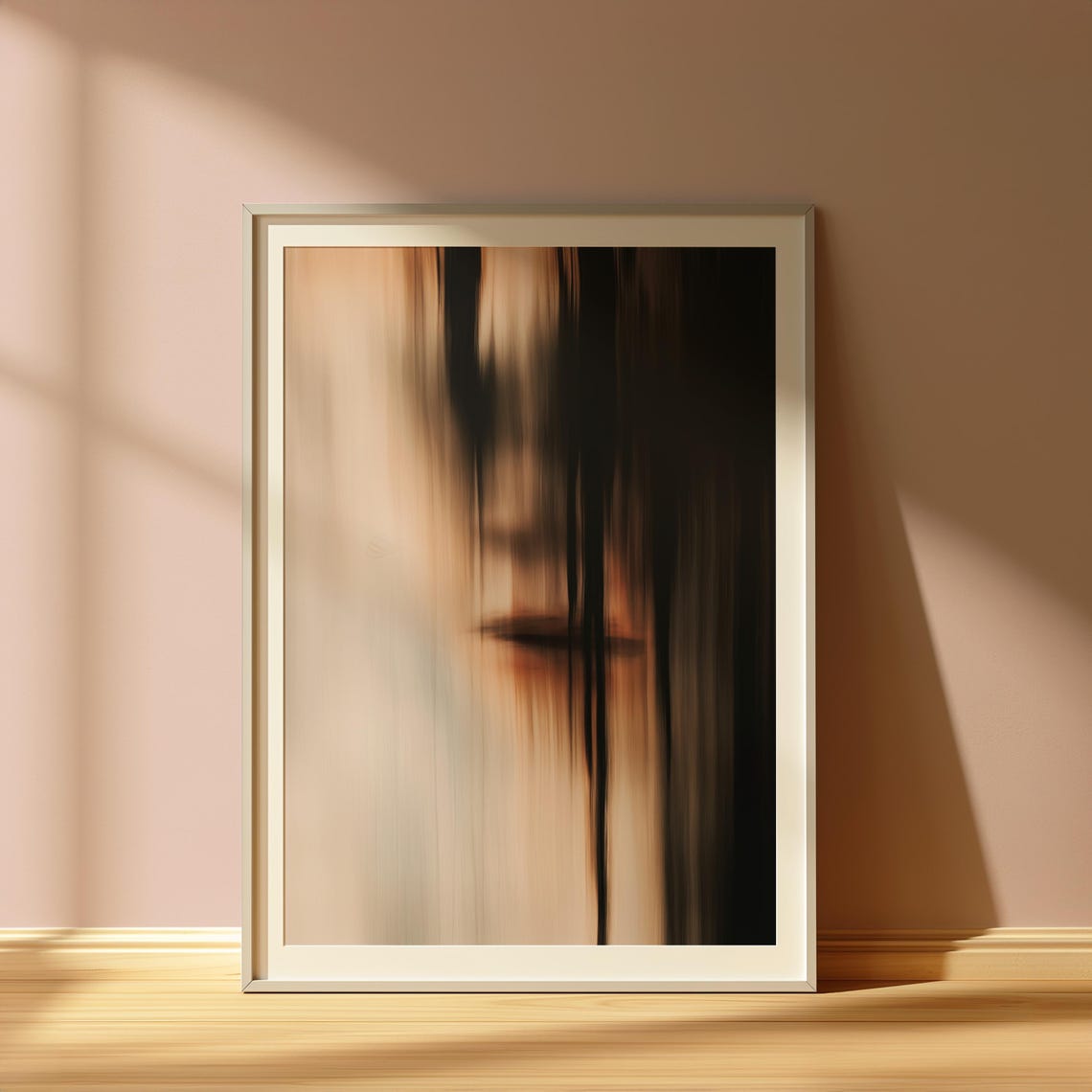 Abstract Ghostly Face, Surreal Gothic Art Print - Image 4