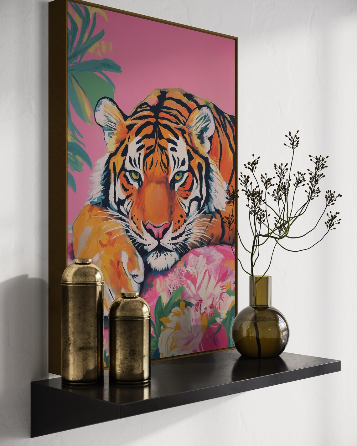 Colorful Tiger Art Print, Bold Jungle Decor - Image 4