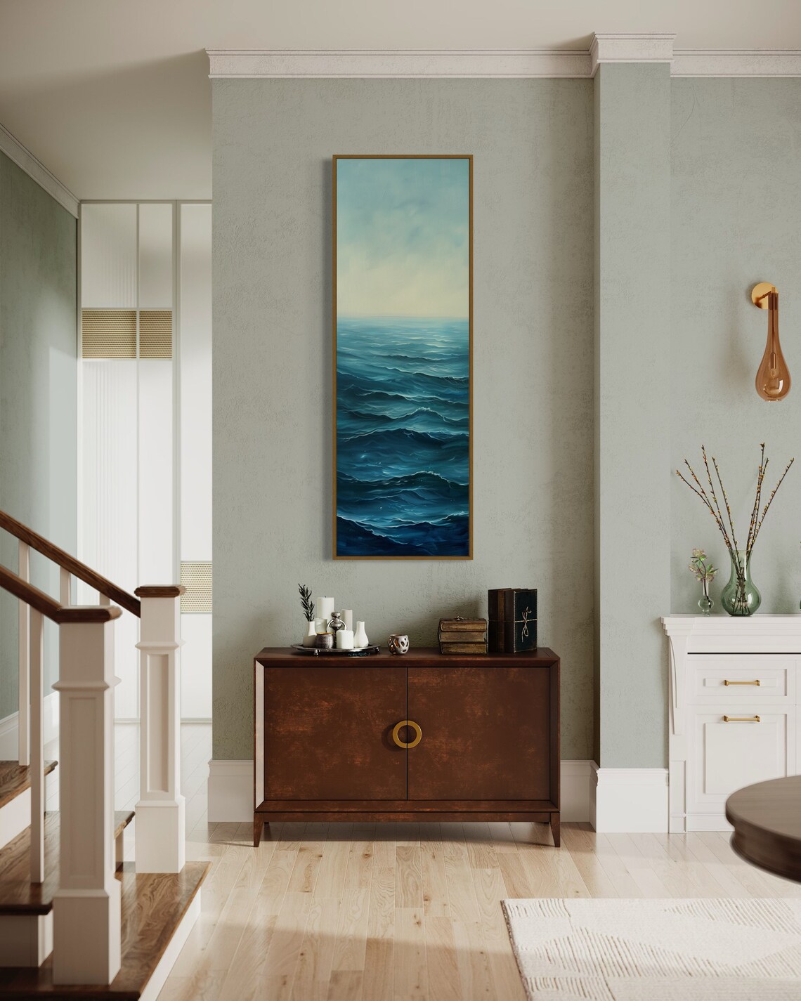 Maritime Whisper Abstract Seascape Art Print, Modern - Image 4