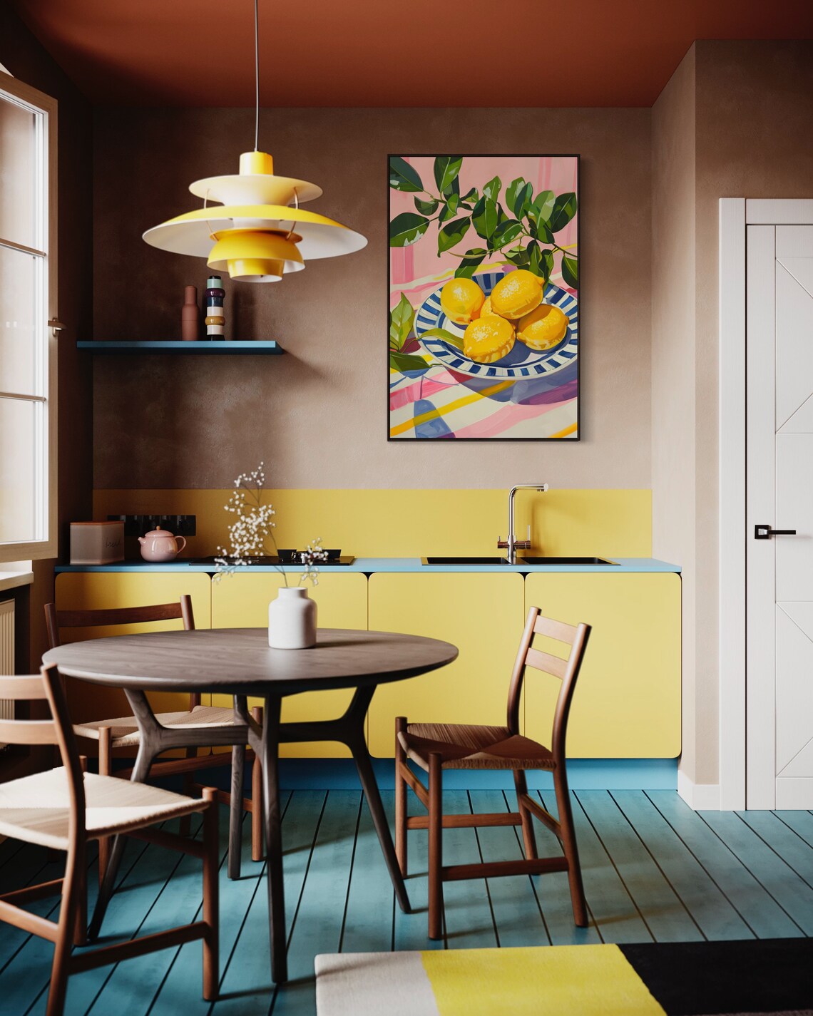 Sunlit Citrus Charm Vibrant Lemon Wall Art Print Colorful Mediterranean Kitchen Nature Morte For Bright Home Atmosphere - Image 5