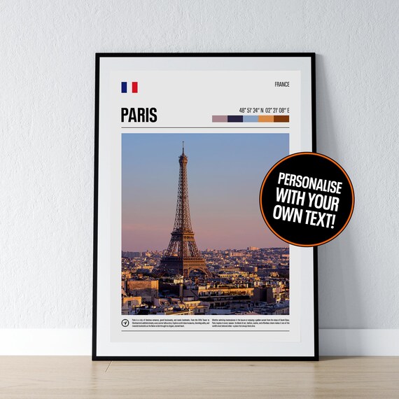 Paris Poster Travel Print, French Home Decor
