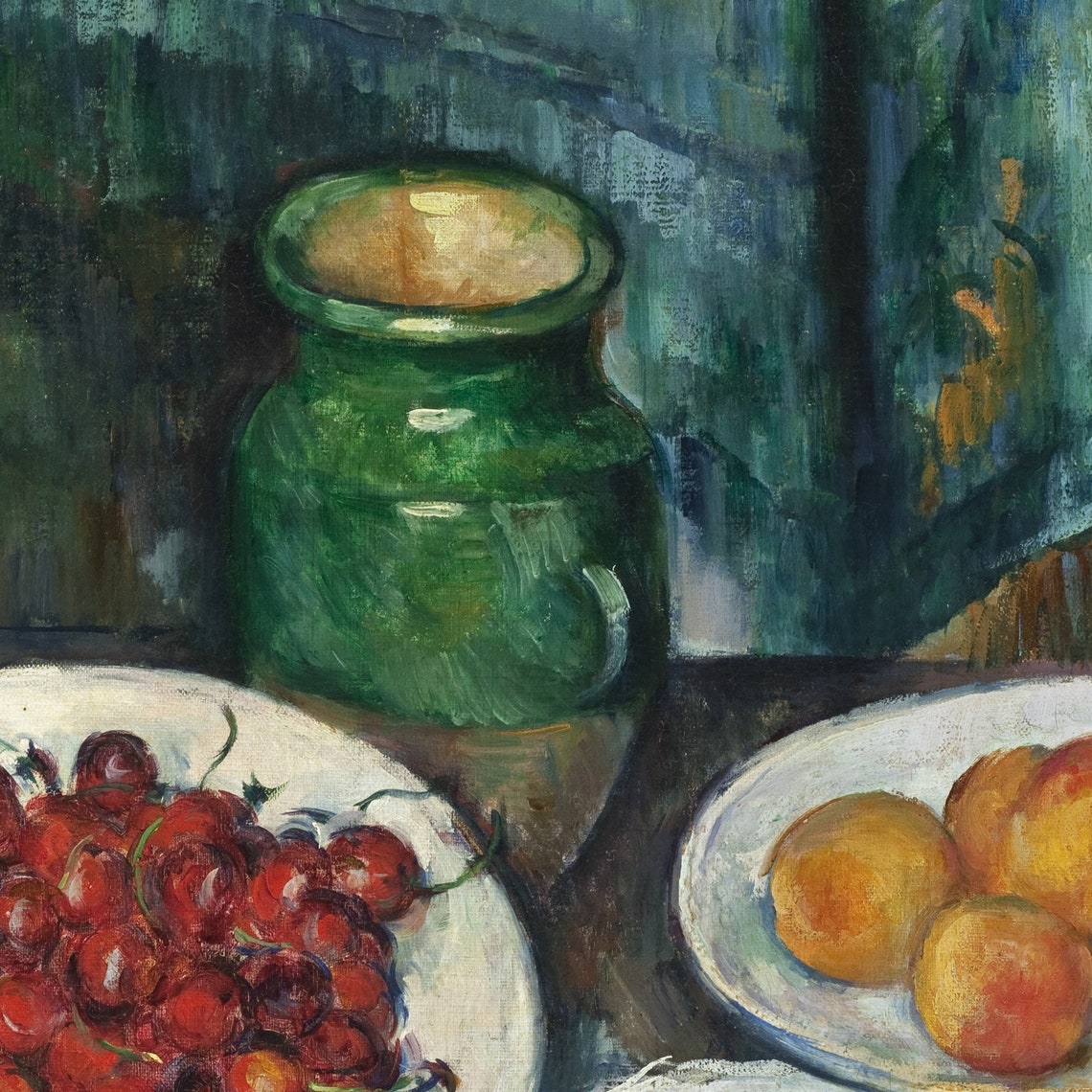 Paul Cezanne Still Life With Cherries And Peaches Fruit Poster - Image 3