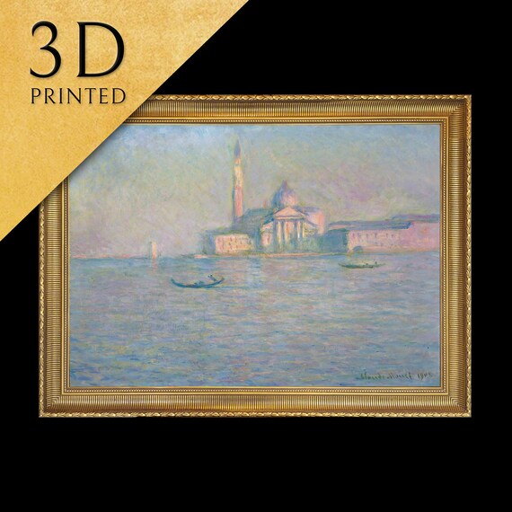 The Church of San Giorgio Maggiore by Claude Monet Venice Lagoon Poster