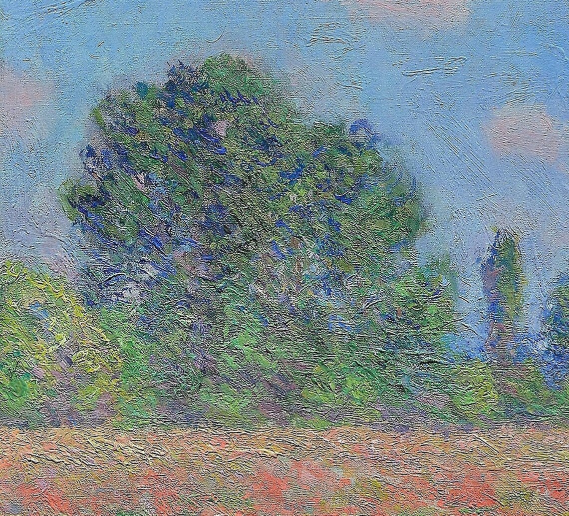 Claude Monet Giverny Poppy Field Red Poppies Blue Sky Poster - Image 2
