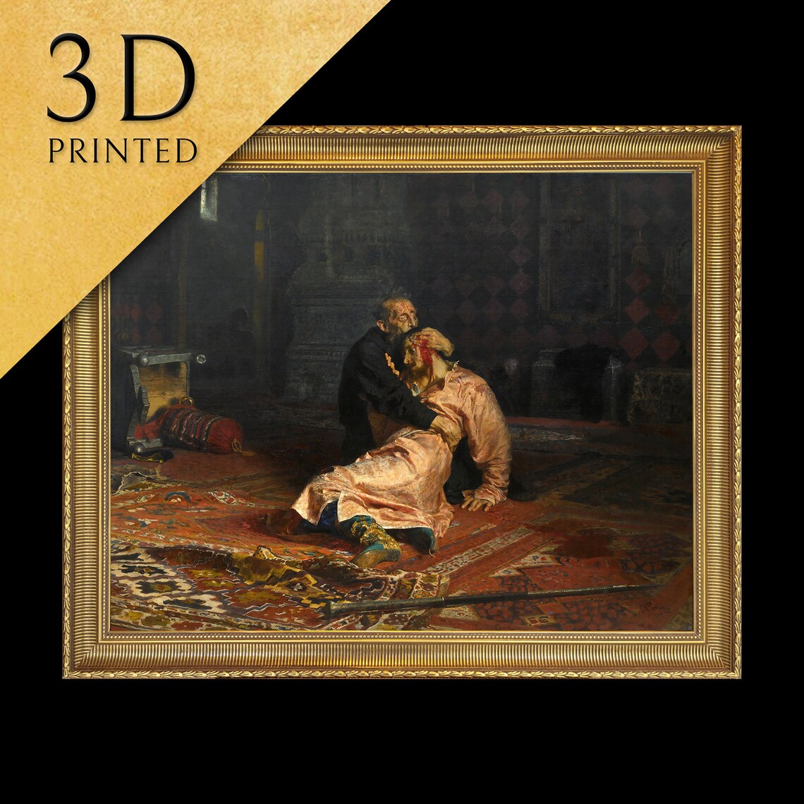 Ivan The Terrible And His Son Ivan, Repin Art Print