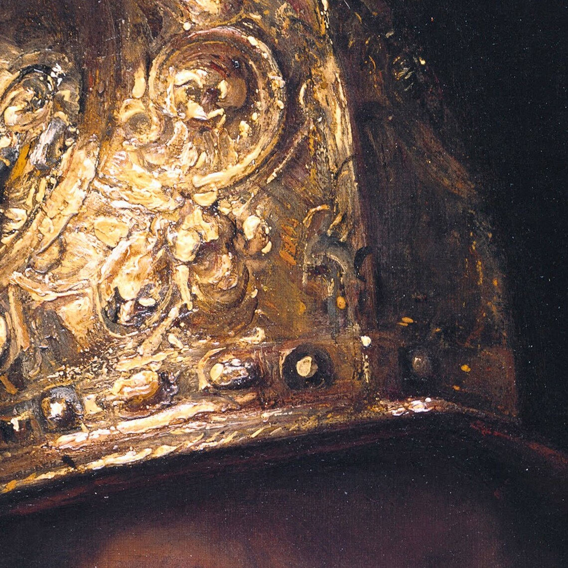 Rembrandt Man With Golden Helmet Baroque Warrior Portrait Poster - Image 3