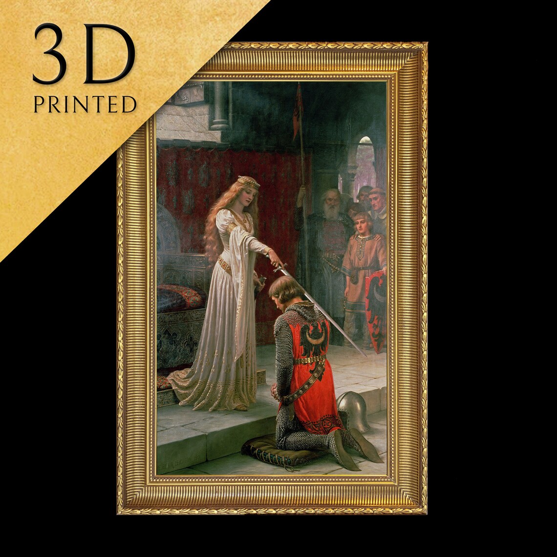 The Accolade by Edmund Blair, Oil-Painting-Style Print