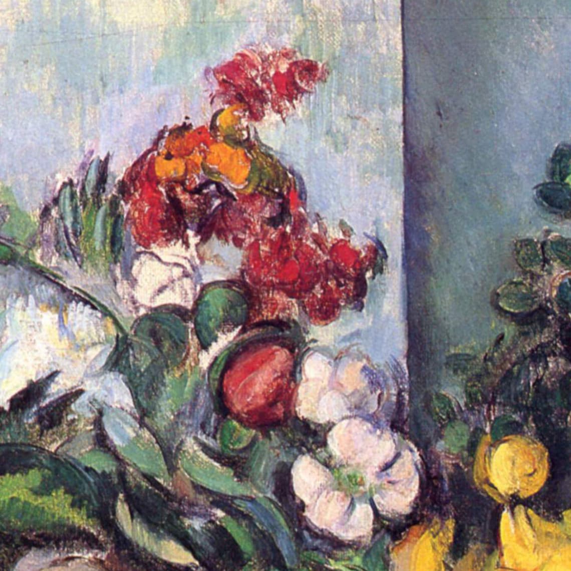 Paul Cezanne Still Life Flowers In A Vase Art Print - Image 2