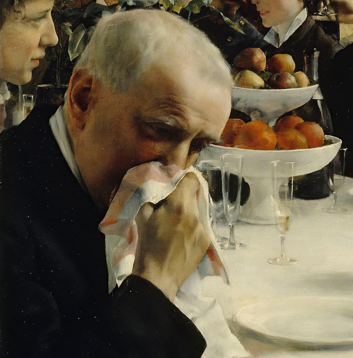 Gunnar Berndtson The Brides Song Wedding Dinner Party Textured Print - Image 2