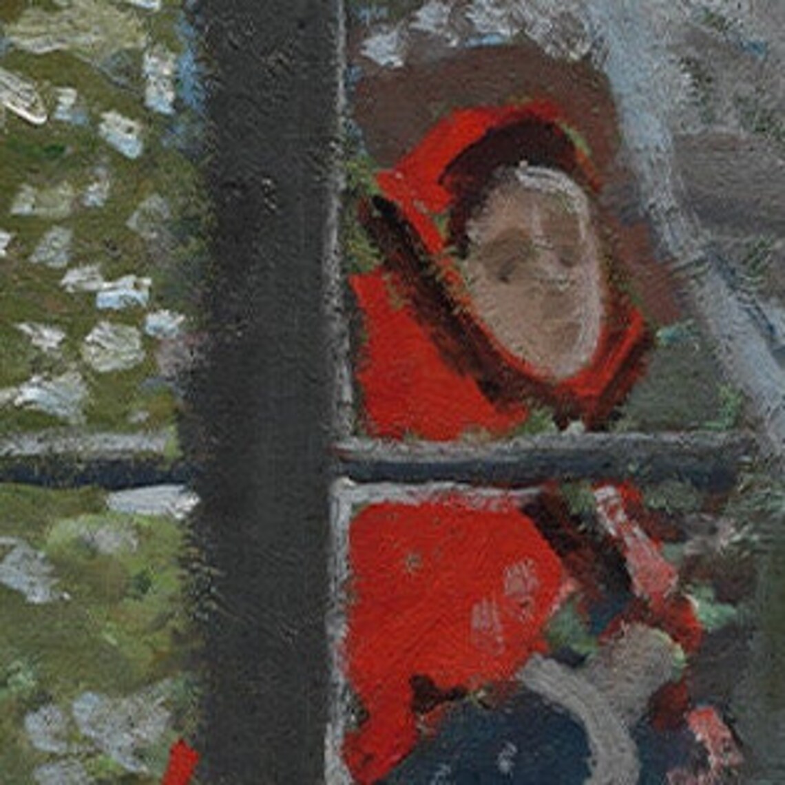 Claude Monet The Red Kerchief Japanese Kimono Portrait Poster - Image 2