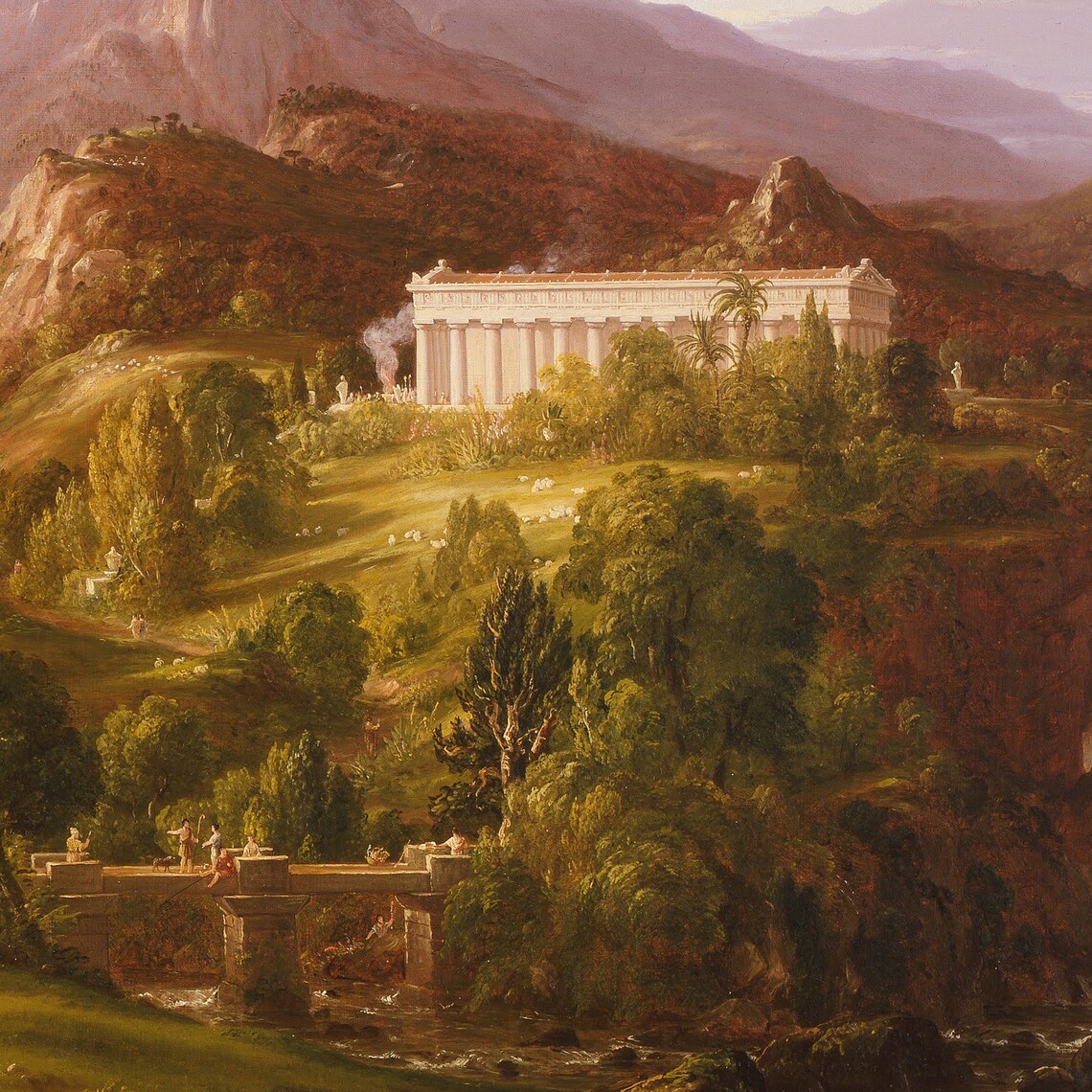 Dream Of Arcadia By Thomas Cole Art Print - Image 2