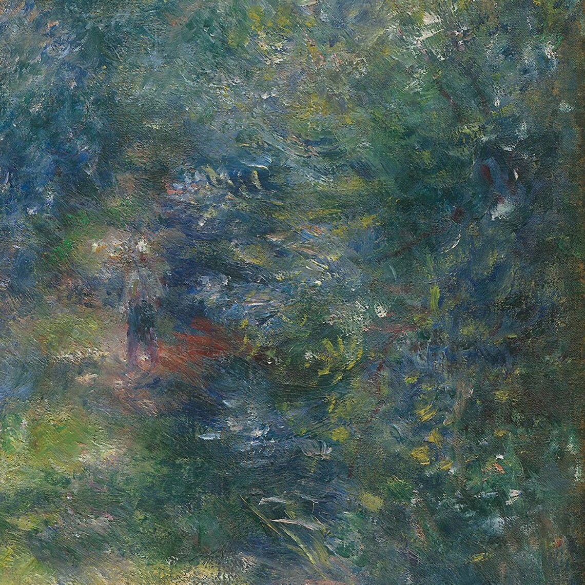 Path in the Forest by Pierre Auguste Renoir Dappled Woodland Trail Poster - Image 3
