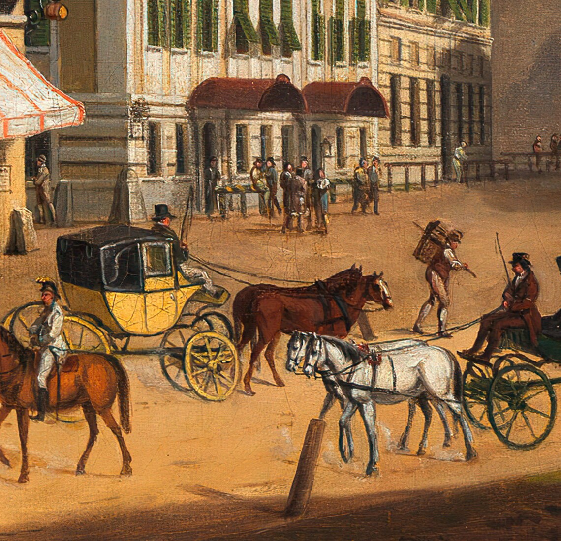 Scheyerer Die Jagerzeile Old Vienna Street Historic Scene Poster - Image 2