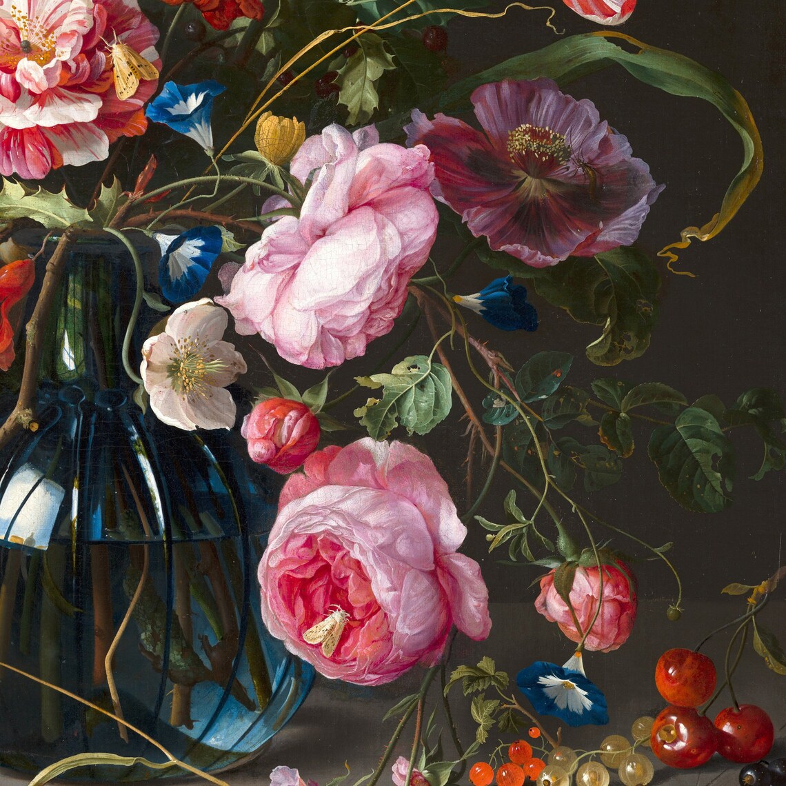 Vase Of Flowers By Jan Davidsz De Heem Art Print - Image 2