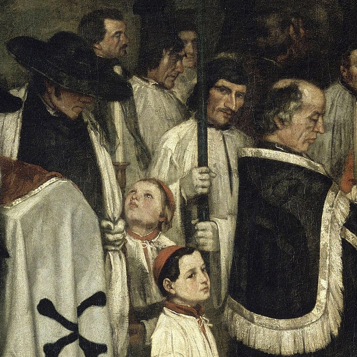 Gustave Courbet A Burial at Ornans Solemn Funeral Scene Poster - Image 2