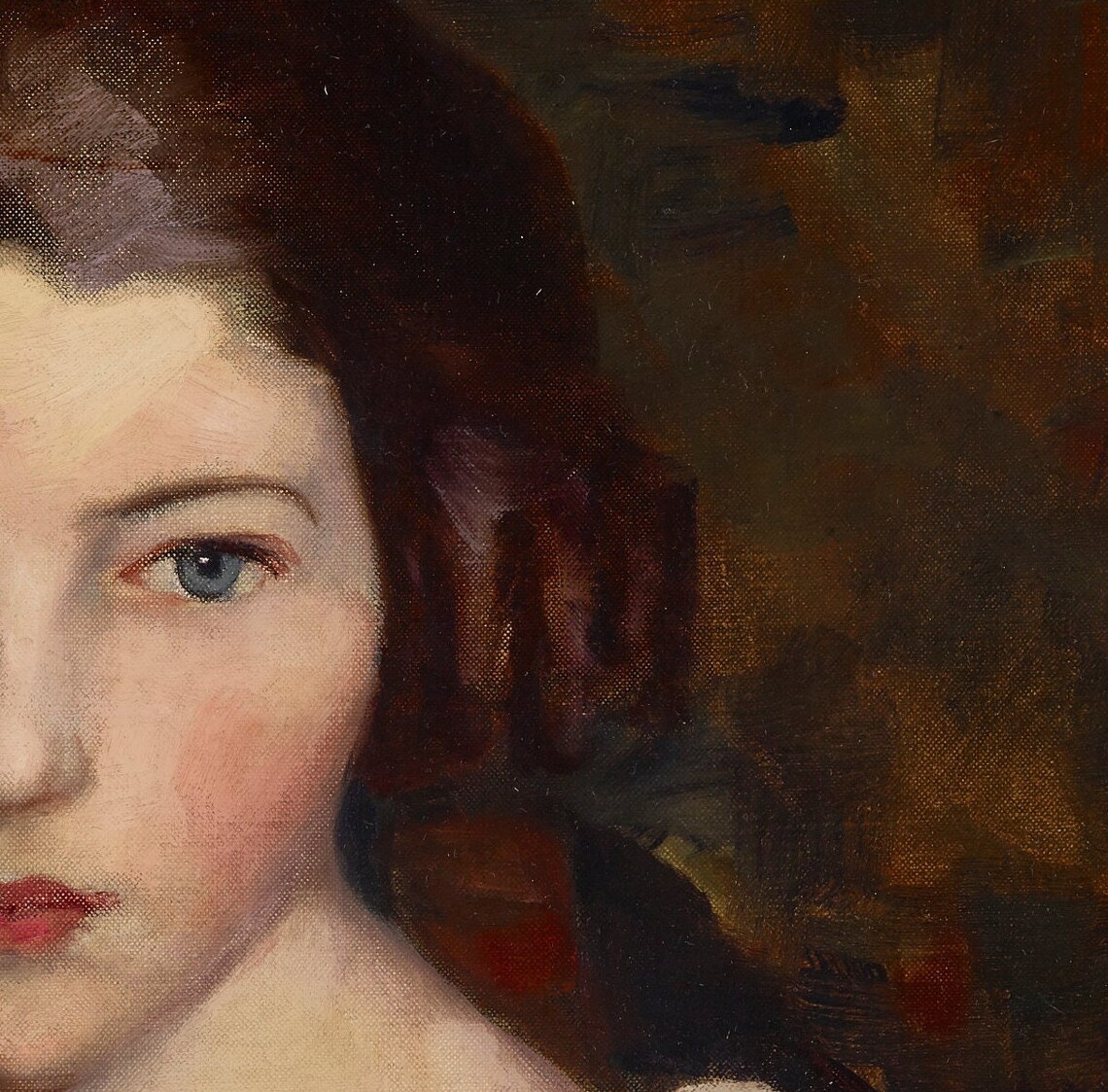Robert Henri Helen Young Woman Portrait Red Background Wall Art - Image 3