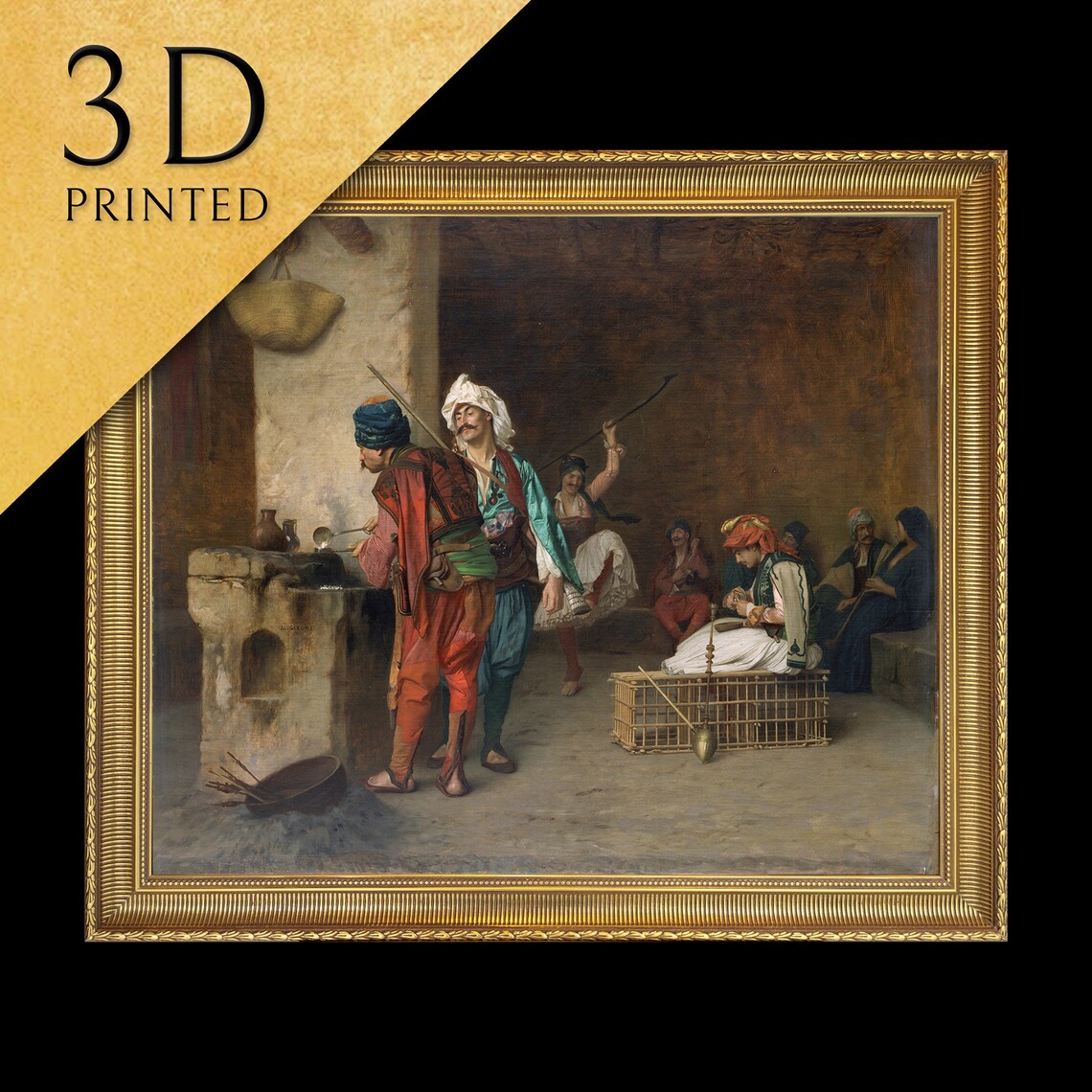 Cafe House Cairo by Jean Léon Gérôme Art Print