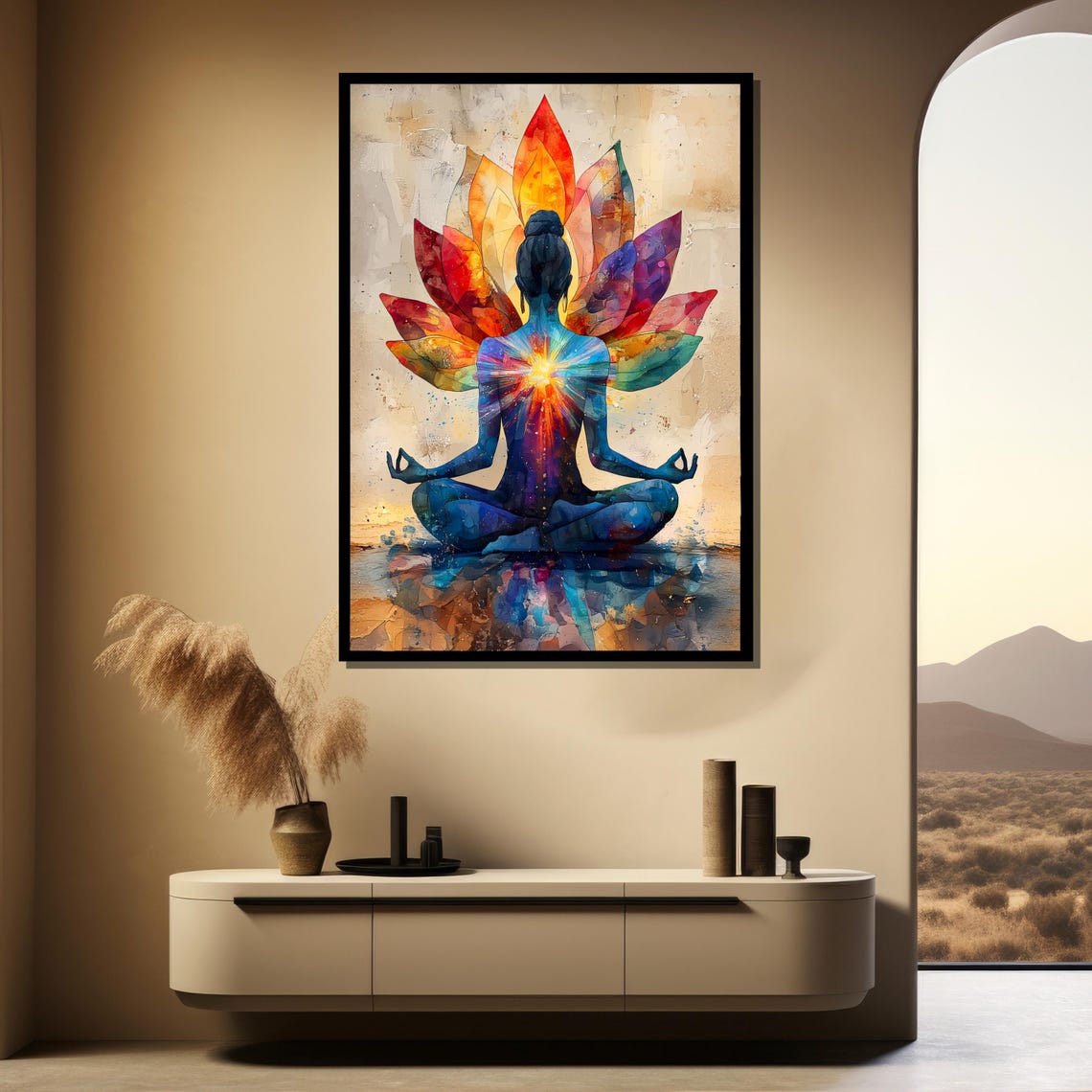 Chakra Yoga Spiritual Wall Art, Zen Meditation Decor - Image 3