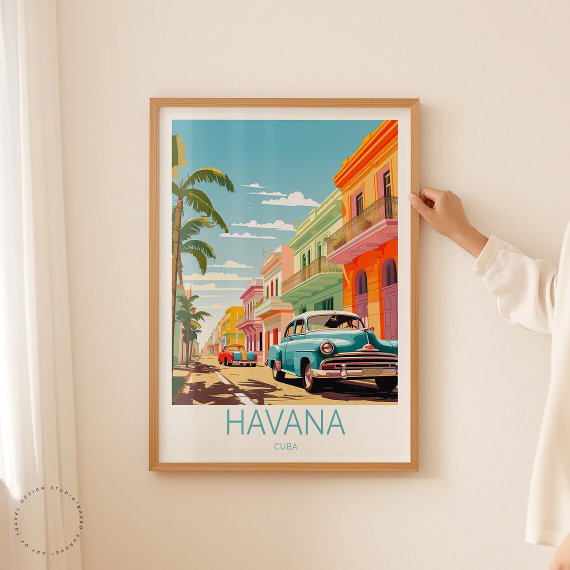 Havana Travel Poster, Cuba City Wall Art - Image 2
