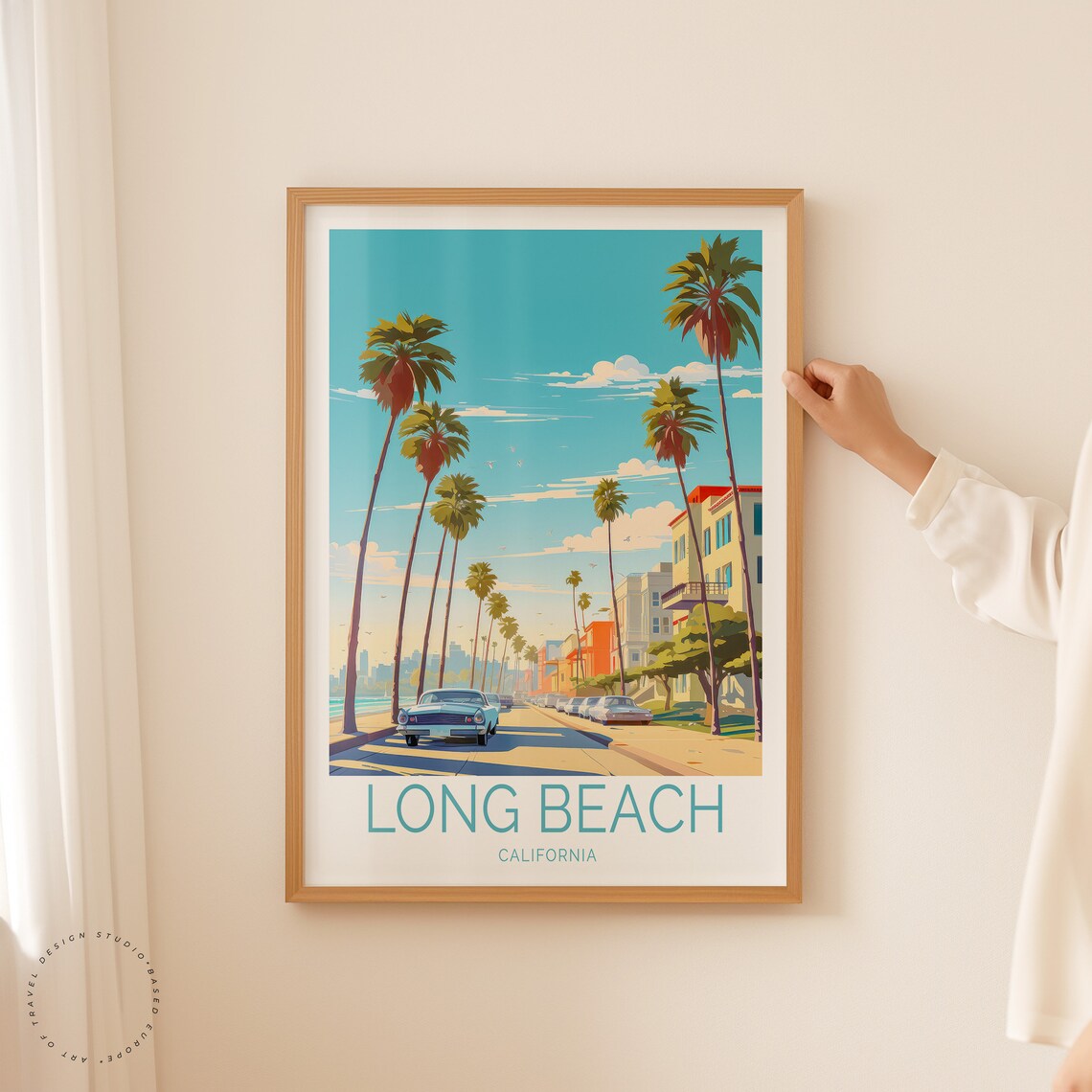 Long Beach Travel Poster, California City Print - Image 2