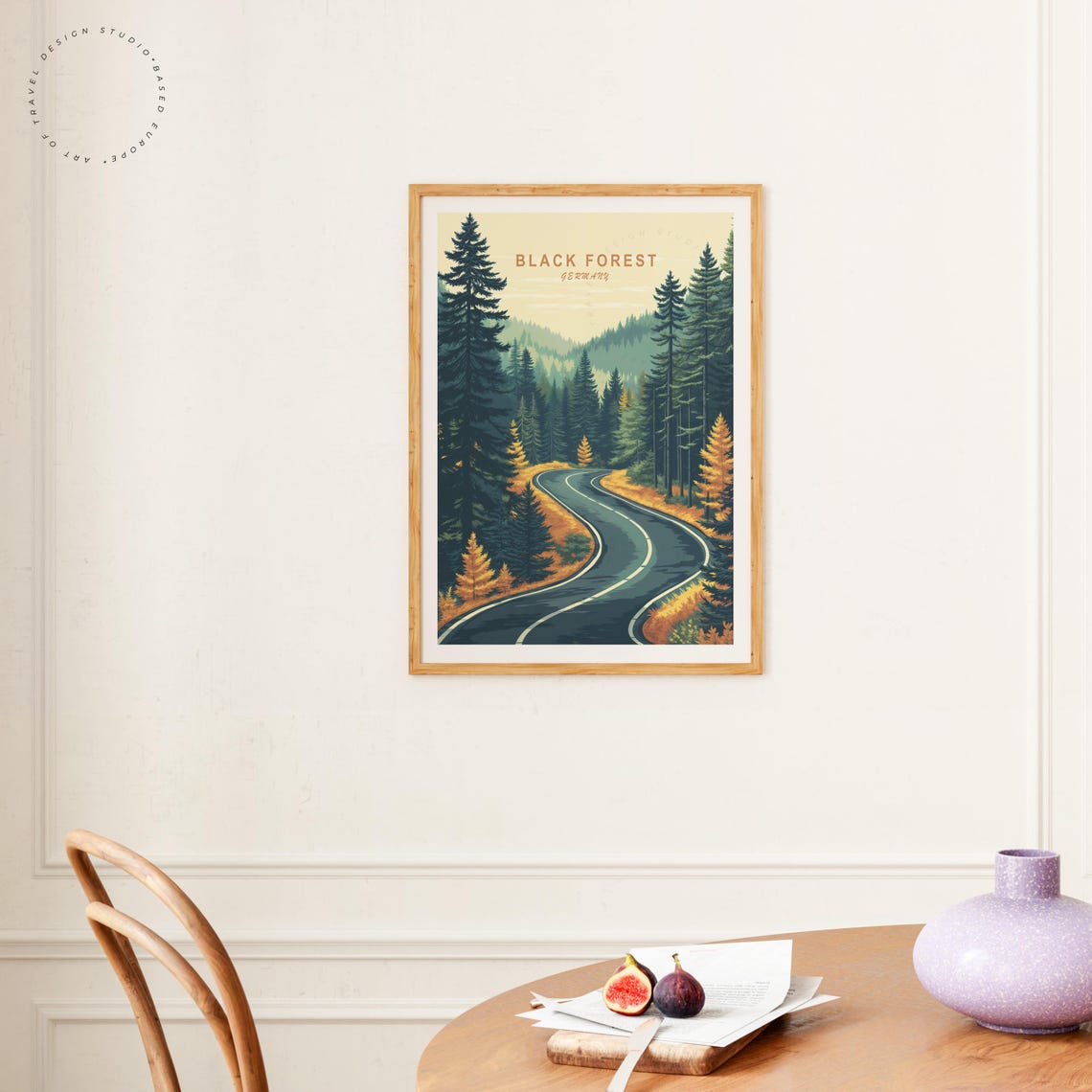 Black Forest Germany Winding Autumn Road Forest Scenic Drive Poster - Image 4