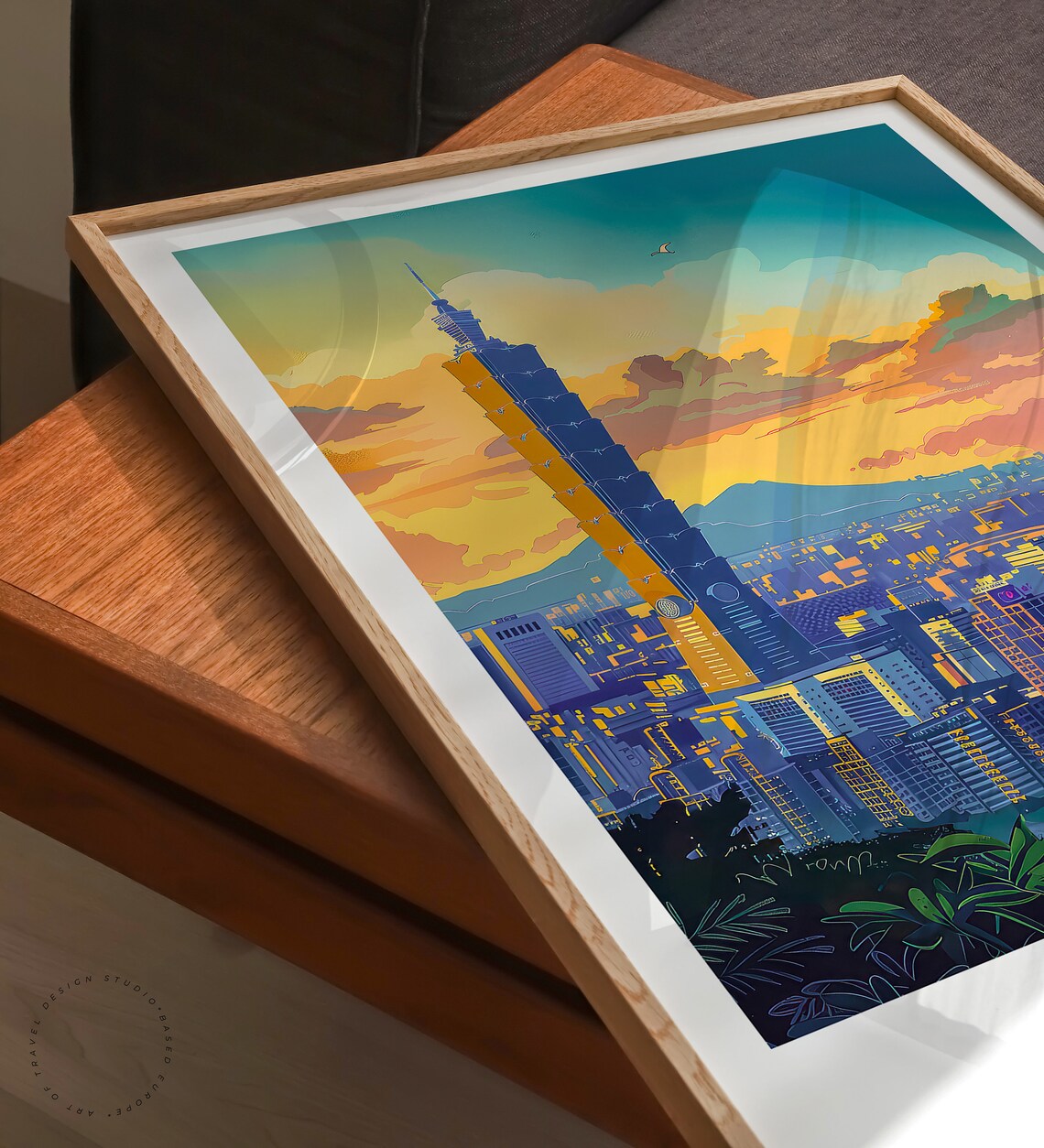 Taipei Travel Poster, Taiwan City Wall Art Print - Image 3