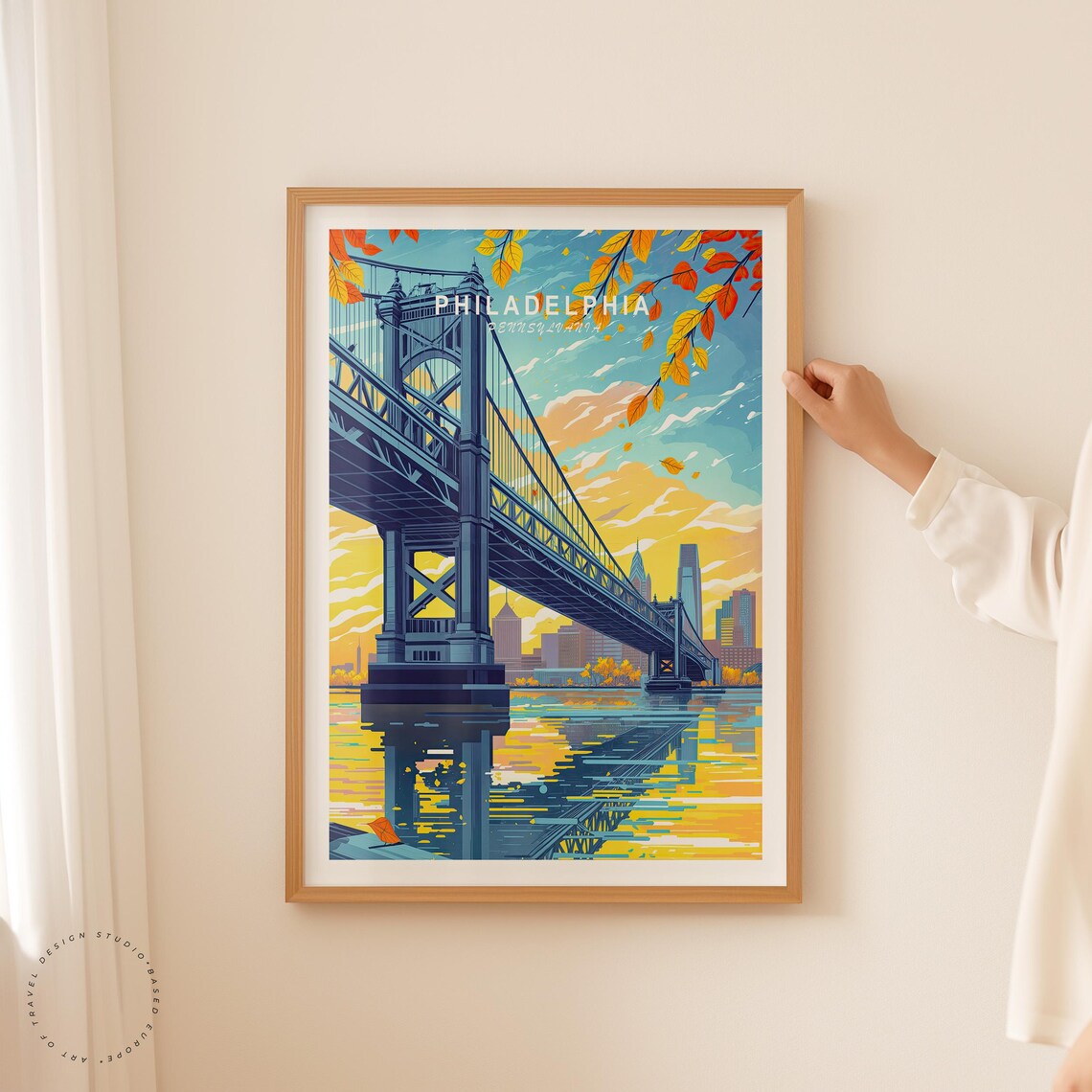 Philadelphia Travel Poster, Pennsylvania Wall Art Print - Image 2