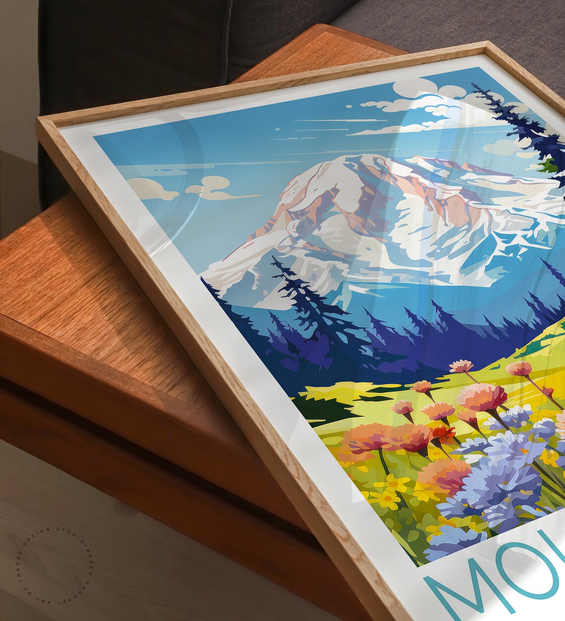 Mount Rainier Travel Poster National Park Wall Art Mount Rainier National Park Print National Park City Birthday Gifts - Image 3