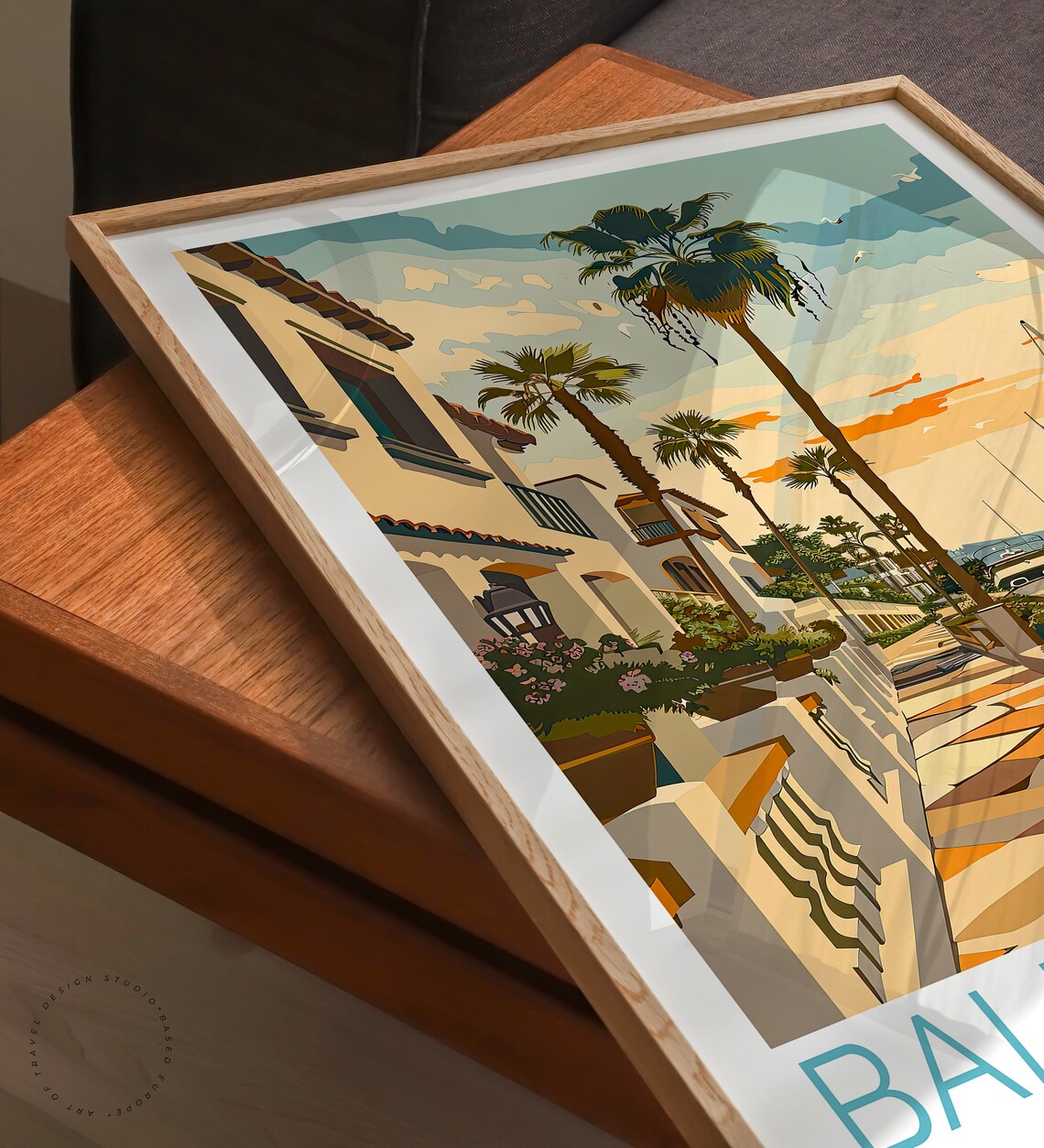 Balboa Island Newport Beach Travel Poster - Image 3