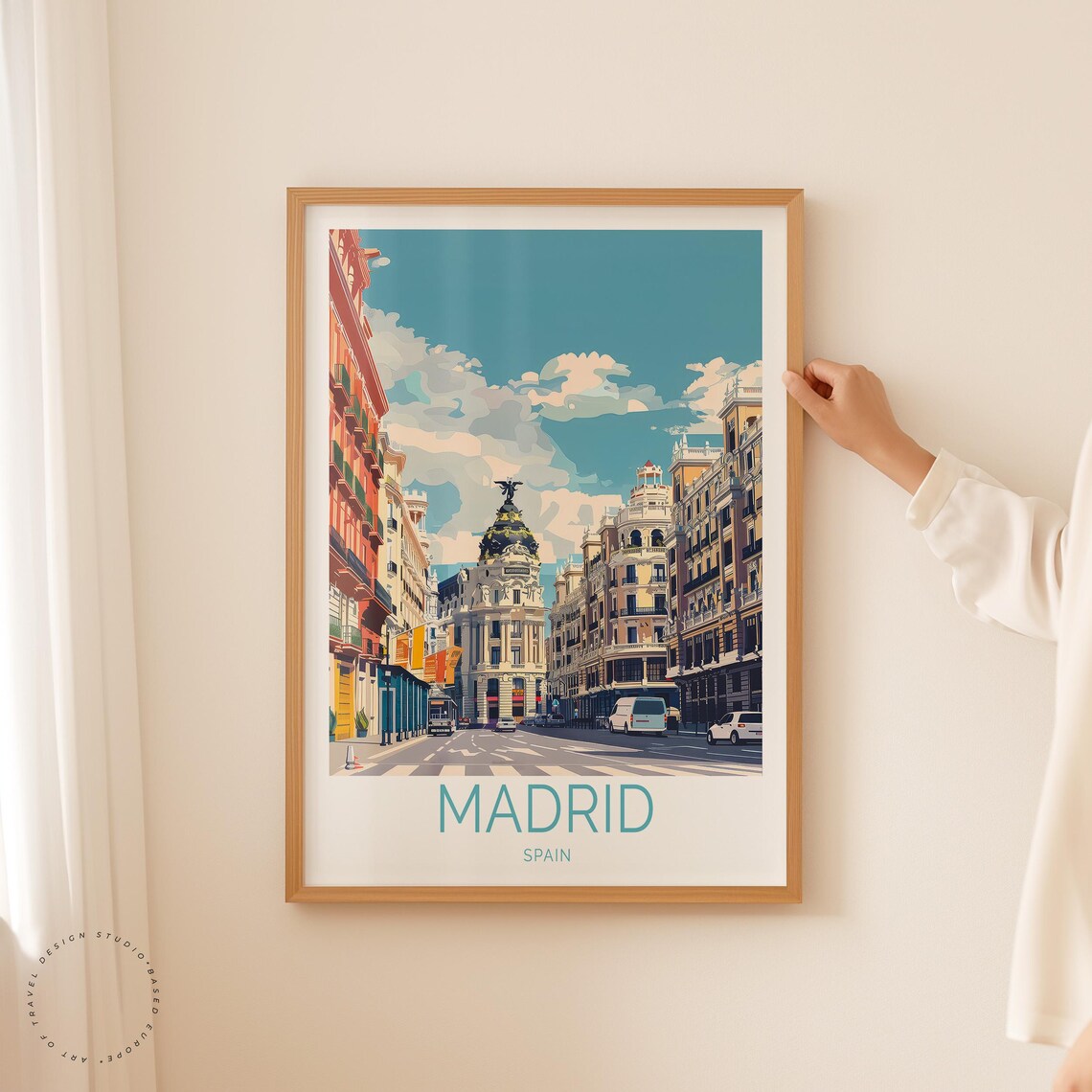 Madrid Travel Poster, Spain Travel Wall Art - Image 2