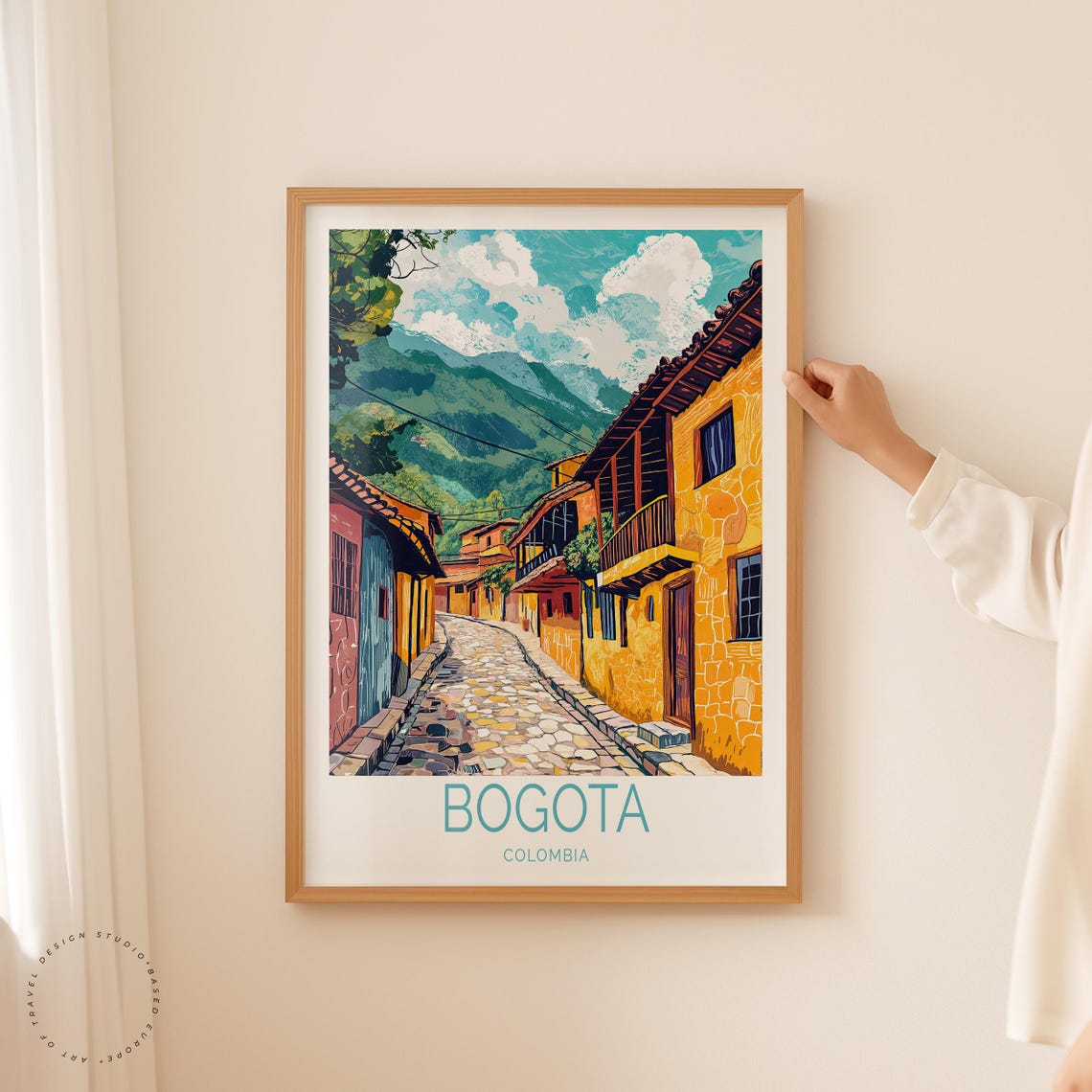 Bogota Colombia Travel Poster Bogota Colombia Wall Art Bogota Travel Print Birthday Present City Personalised Gifts - Image 2
