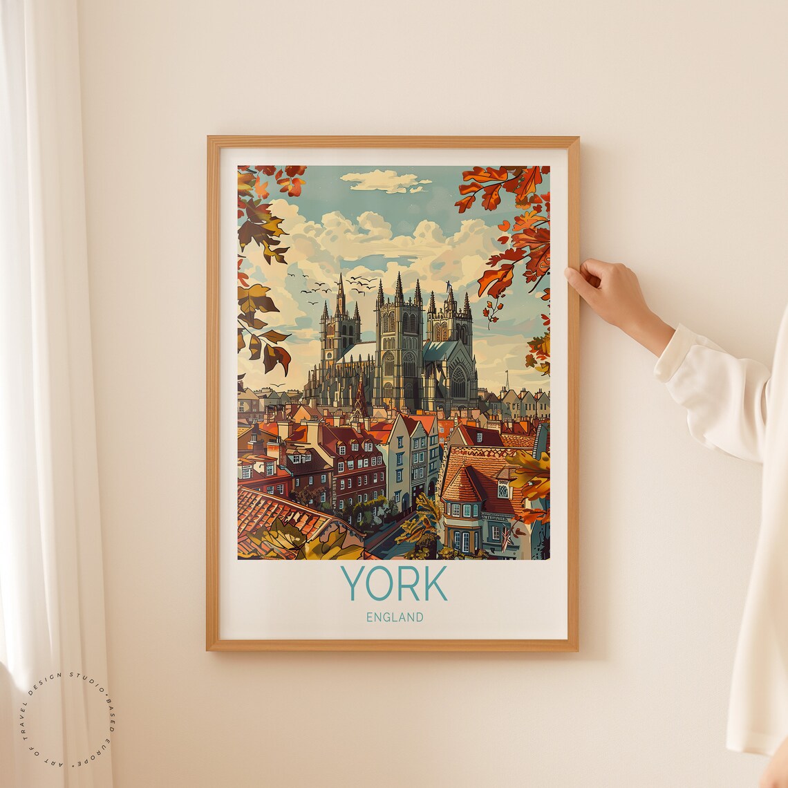 York England Travel Poster, England City Art Print - Image 2