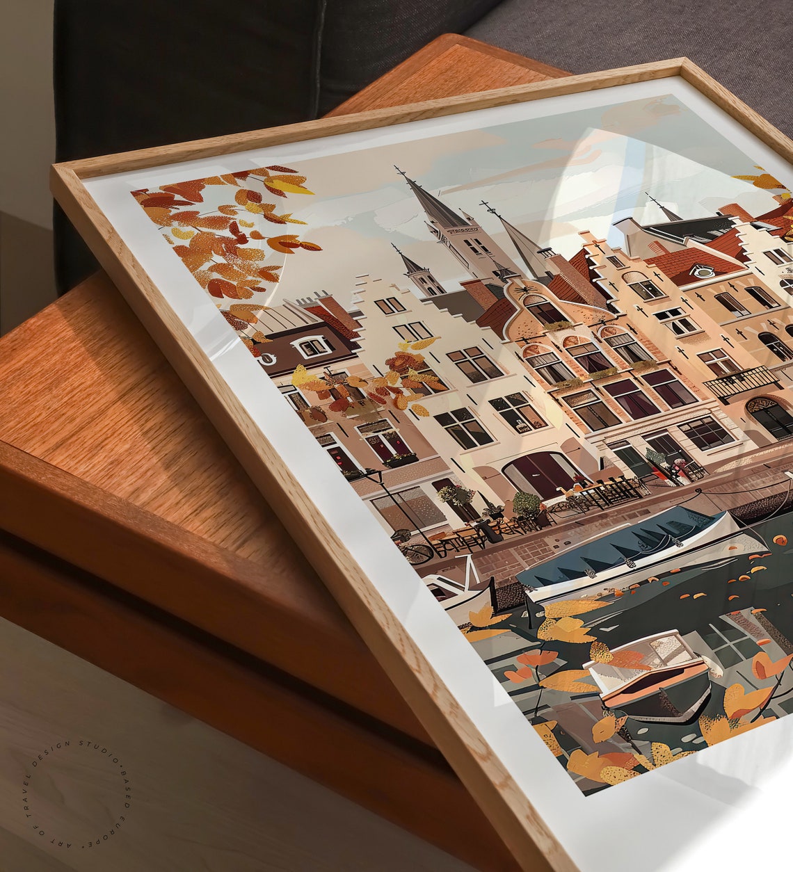 Ghent Travel Poster Belgium Print Ghent Belgium Wall Art Travel Postcard Europe Wall Decor Personalised Gifts Birthday Gifts - Image 3