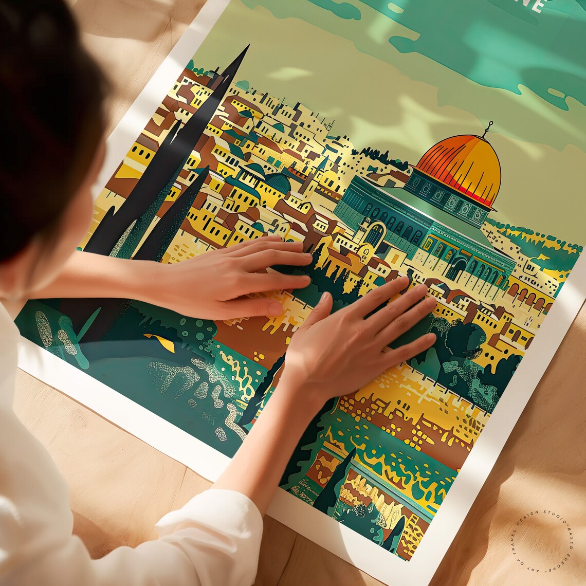 Palestine Travel Poster, Place Wall Art Print - Image 2