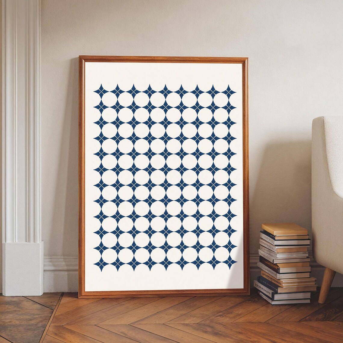 Geometric Pattern Art Print, Abstract Modern Decor