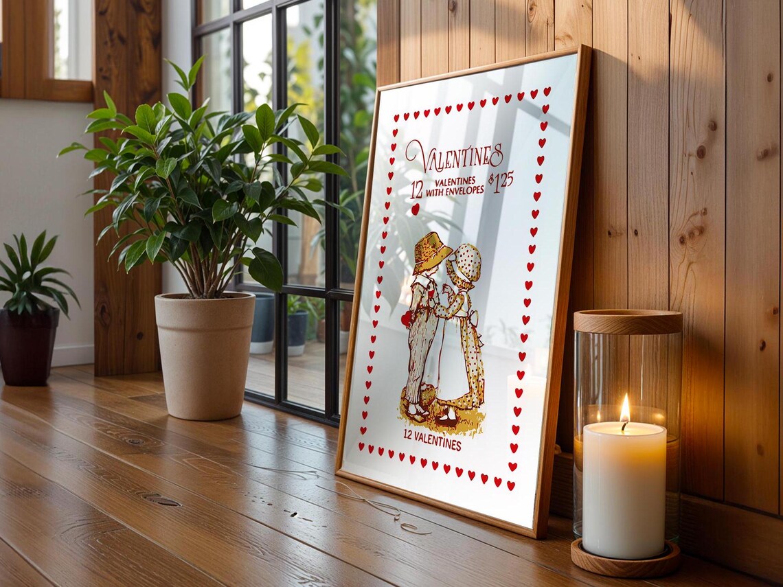 Retro Valentine Art Print, Cute Kitchen Decor - Image 2
