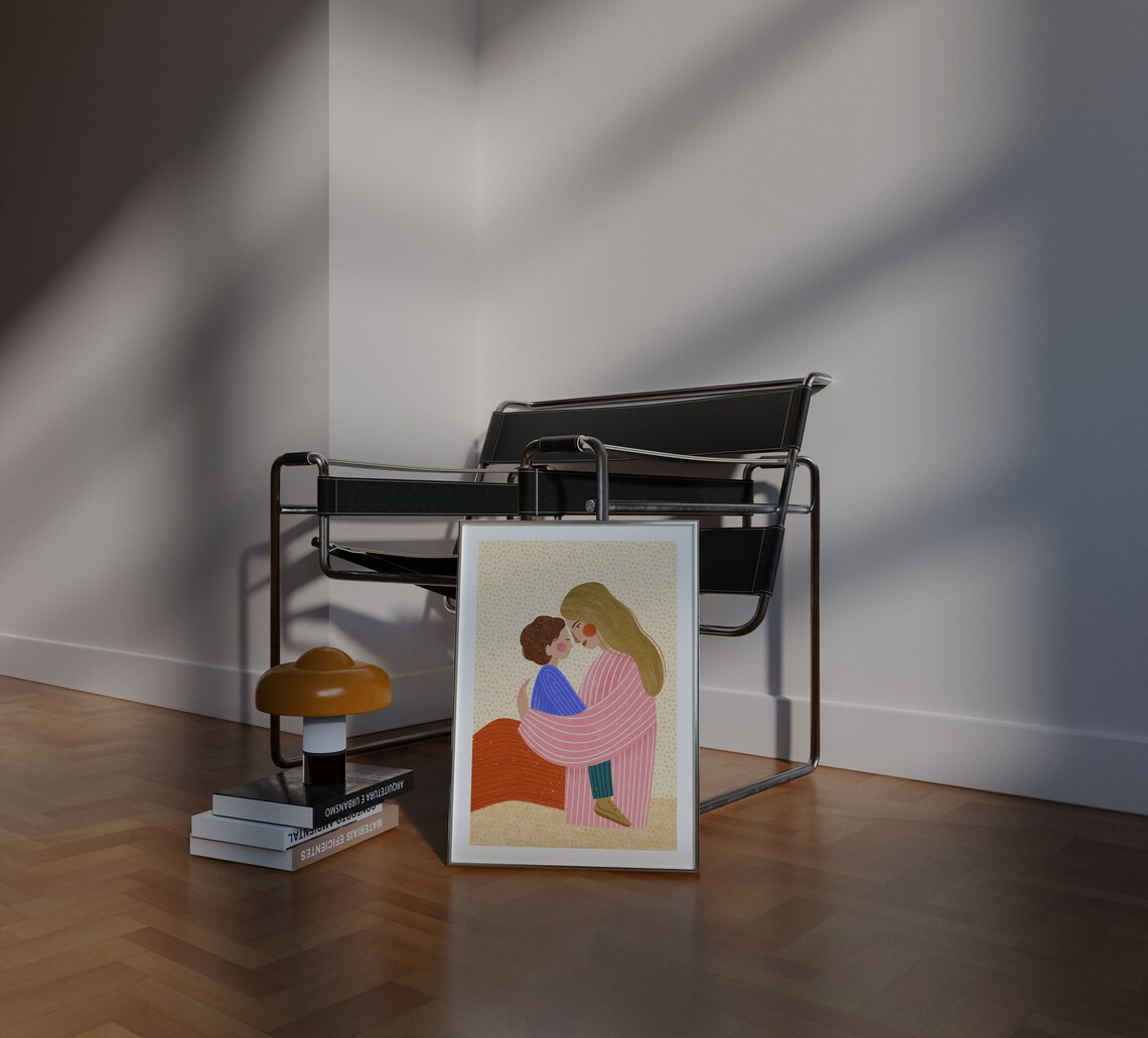 Mum Love Motherhood Art Print, Kids Room Poster - Image 3