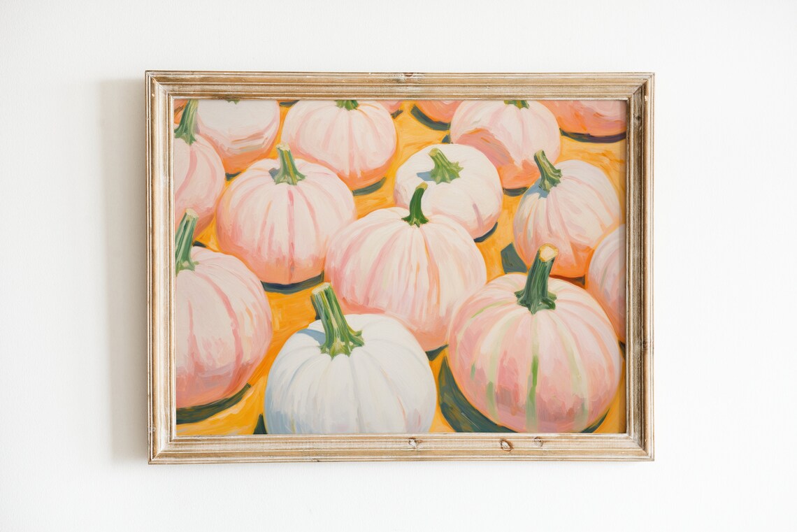Fun Maximalist Retro Fall Apartment Art Print