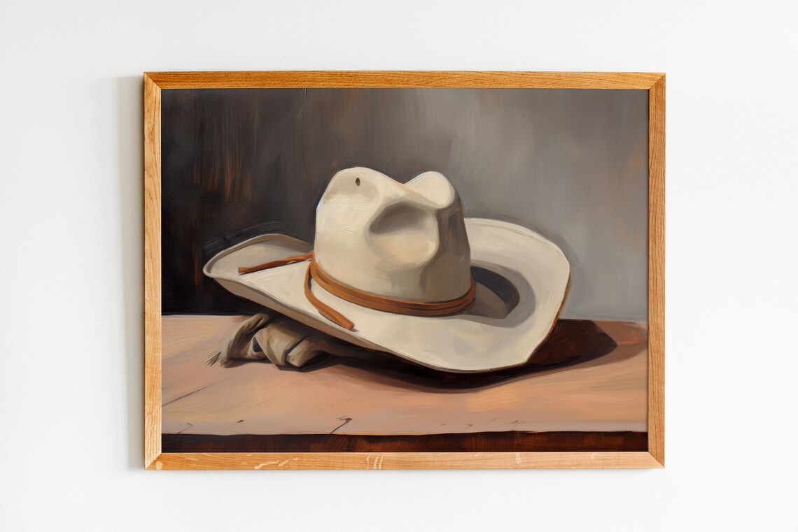 Cowboy Hat Print, Rustic Country Art Print - Image 2