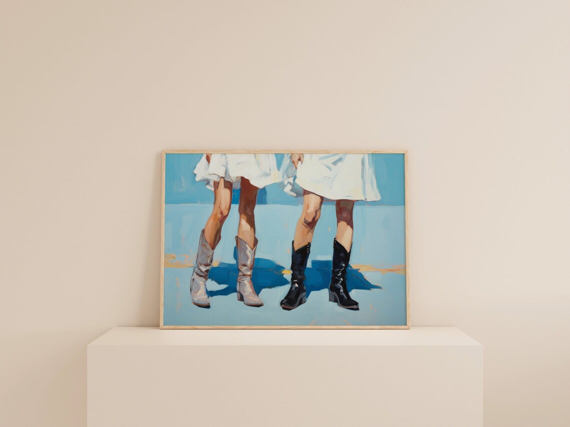 Western Cowgirl Dorm Wall Art, Preppy Art Print - Image 2