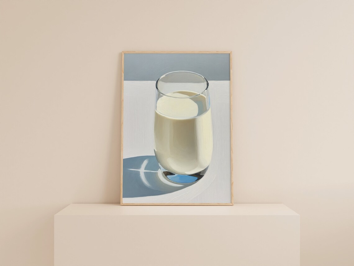 Milk Painting Still Life Art Print, Contemporary Farmhouse - Image 2