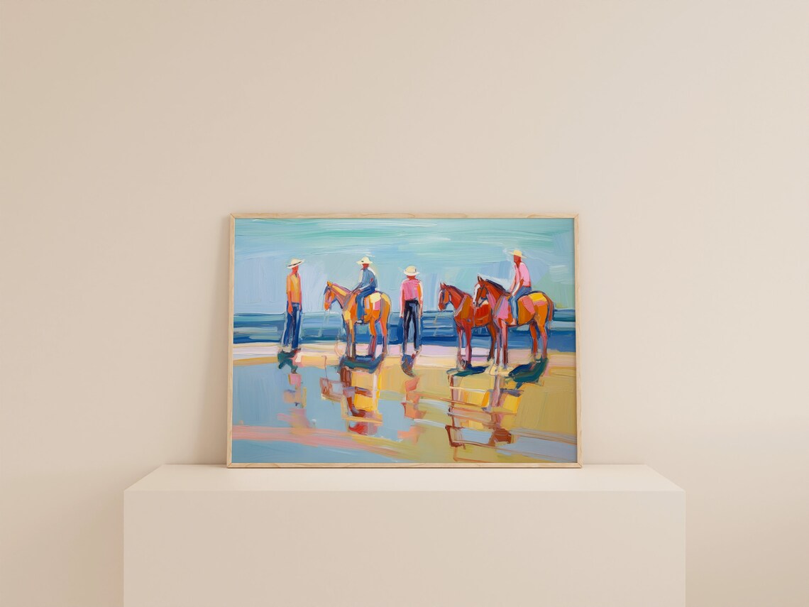 Western Coastal Landscape Cowboy Art Print - Image 2