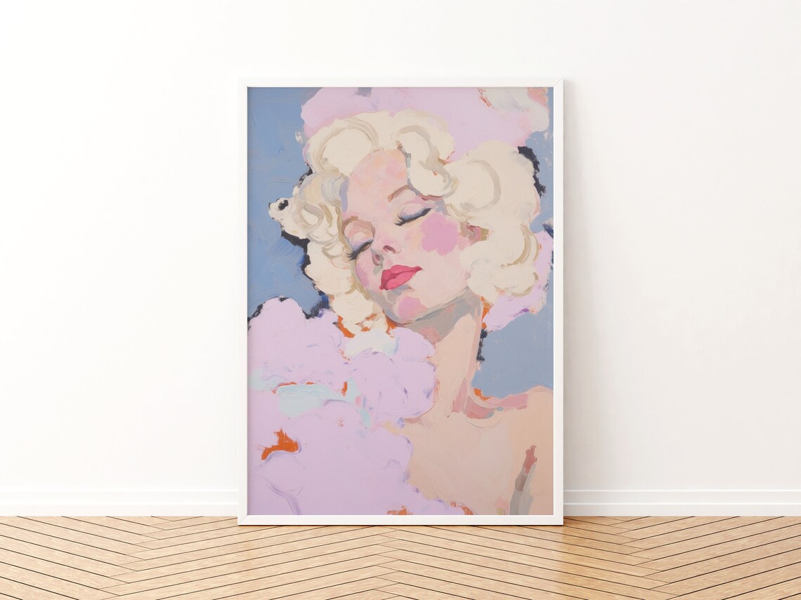 Girly Pop Art Print, Retro Apartment Bathroom Decor - Image 3