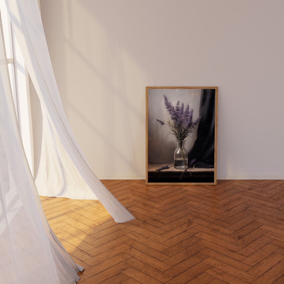 Lavender Bouquet, Purple Flowers Still Life - Image 3