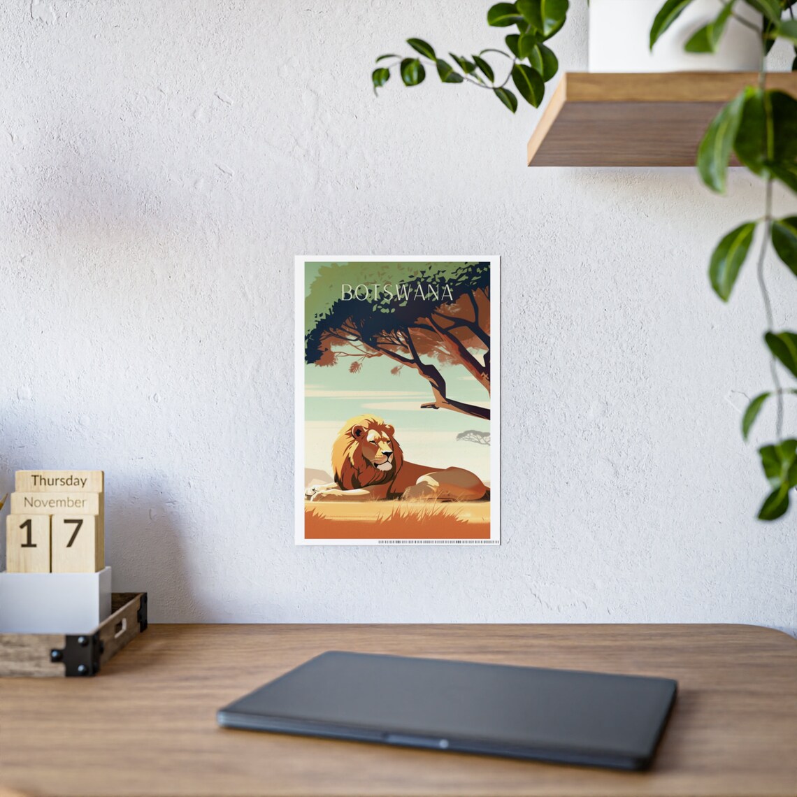 Botswana Savannah - Traditional Travel Poster - Image 2