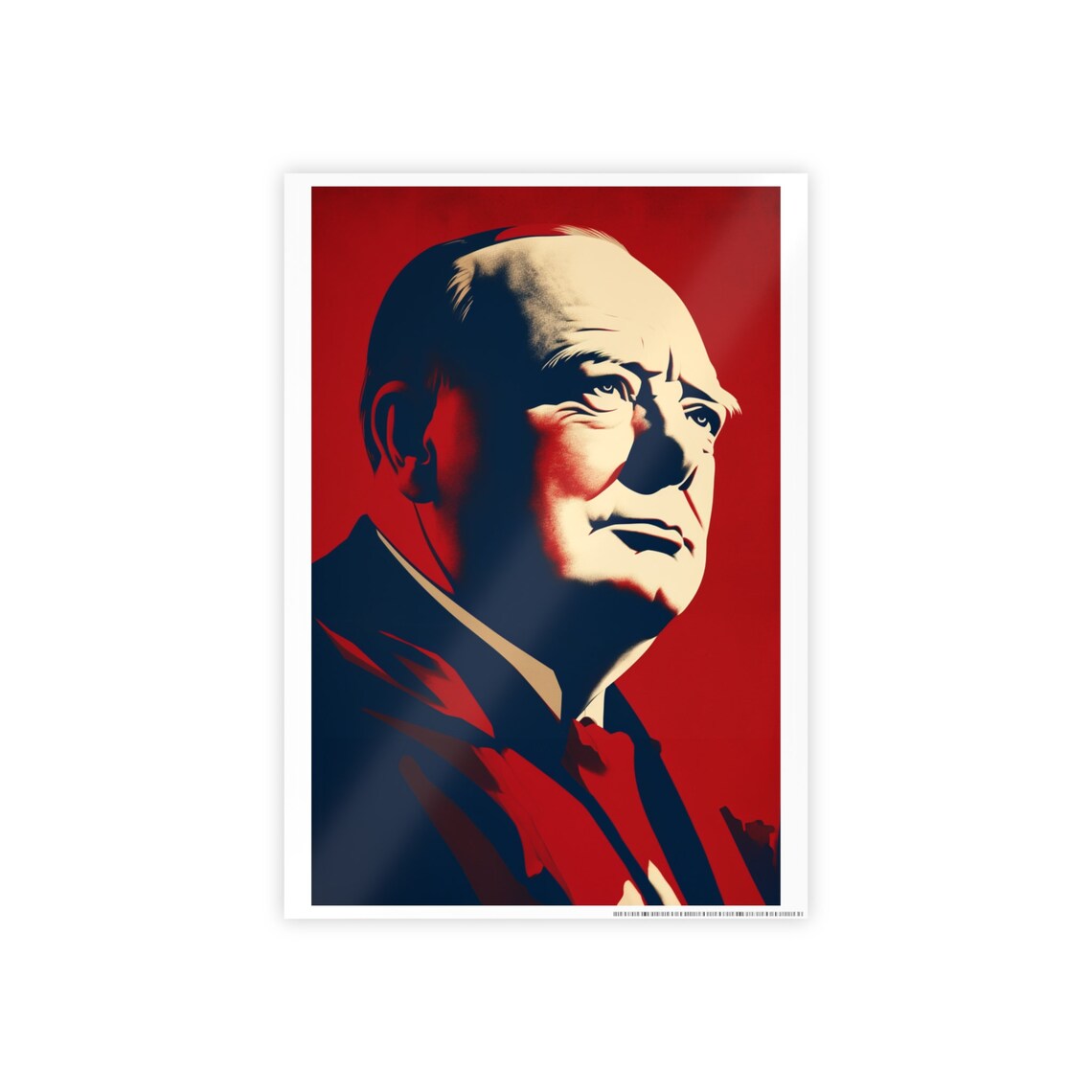 Winston Churchill - Traditional Travel Poster - Image 4