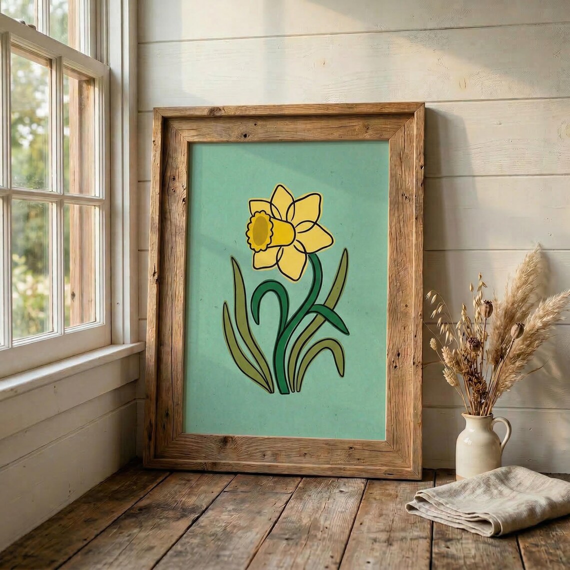Botanical Flower Wall Art Collection, Floral Poster Print